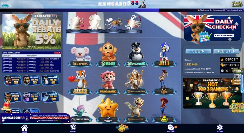 Kangaroo88  Casino casino interface